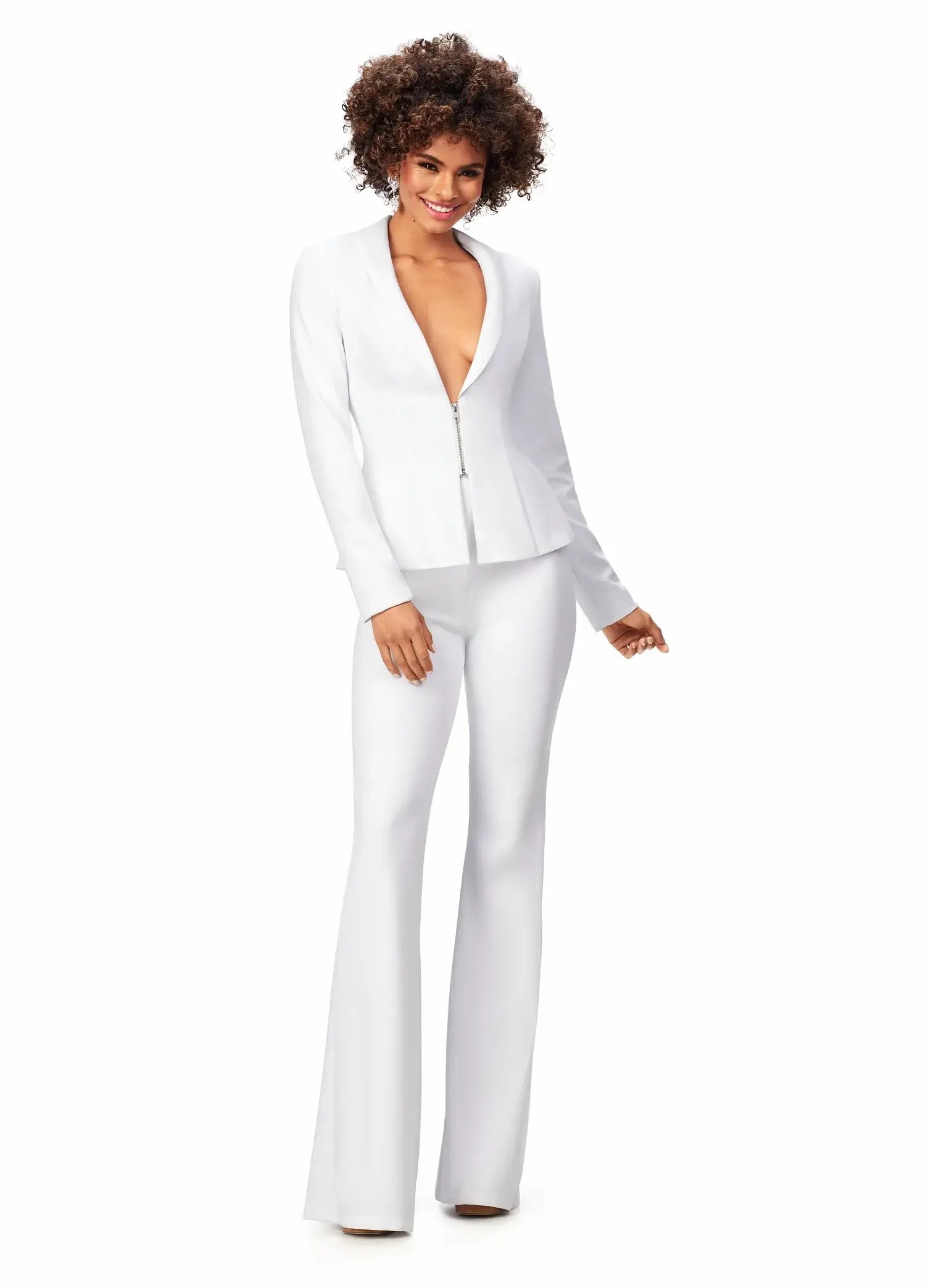 ashley lauren prom jumpsuit white