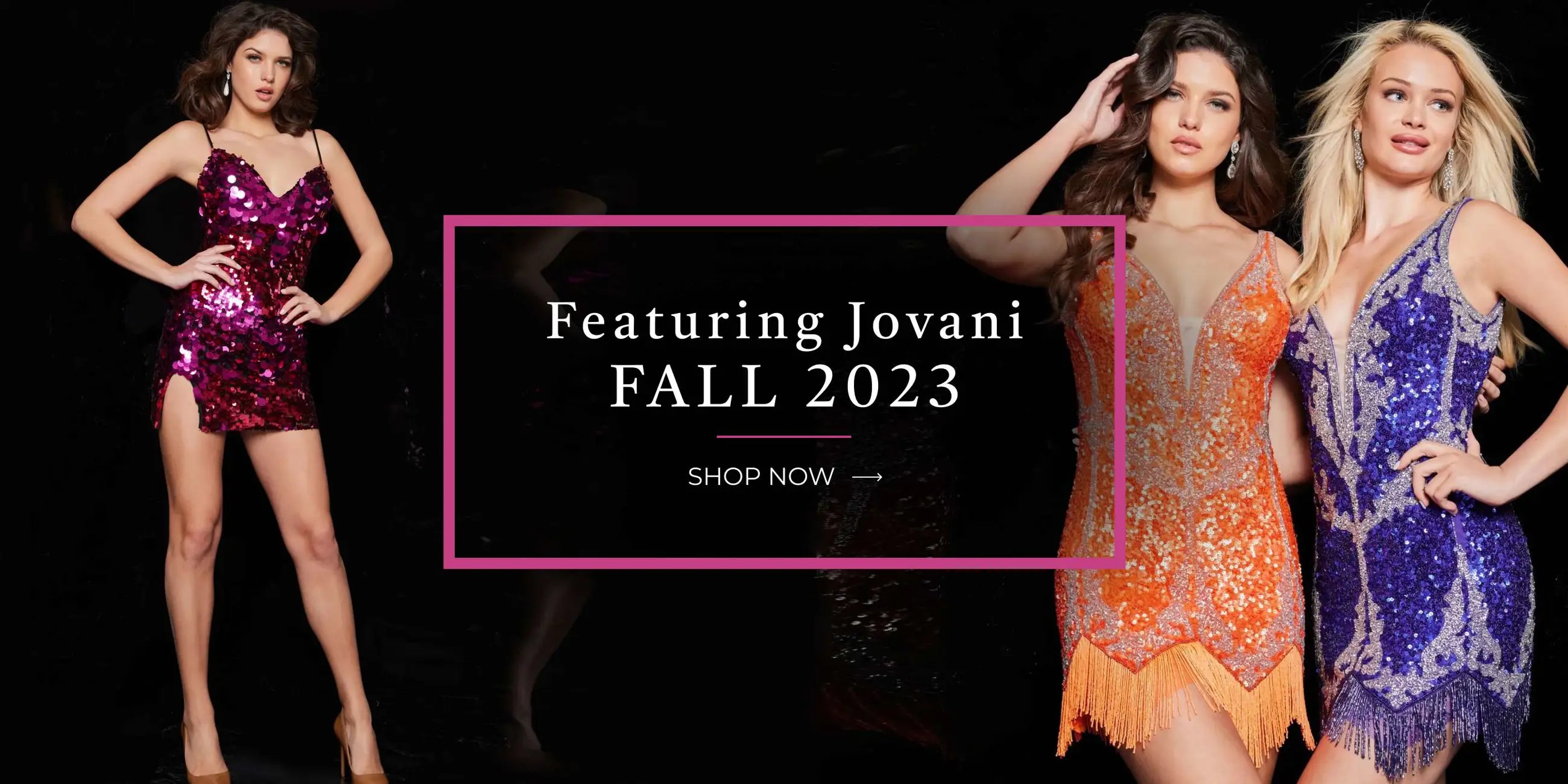 Jovani Fall 2023 Banner for desktop