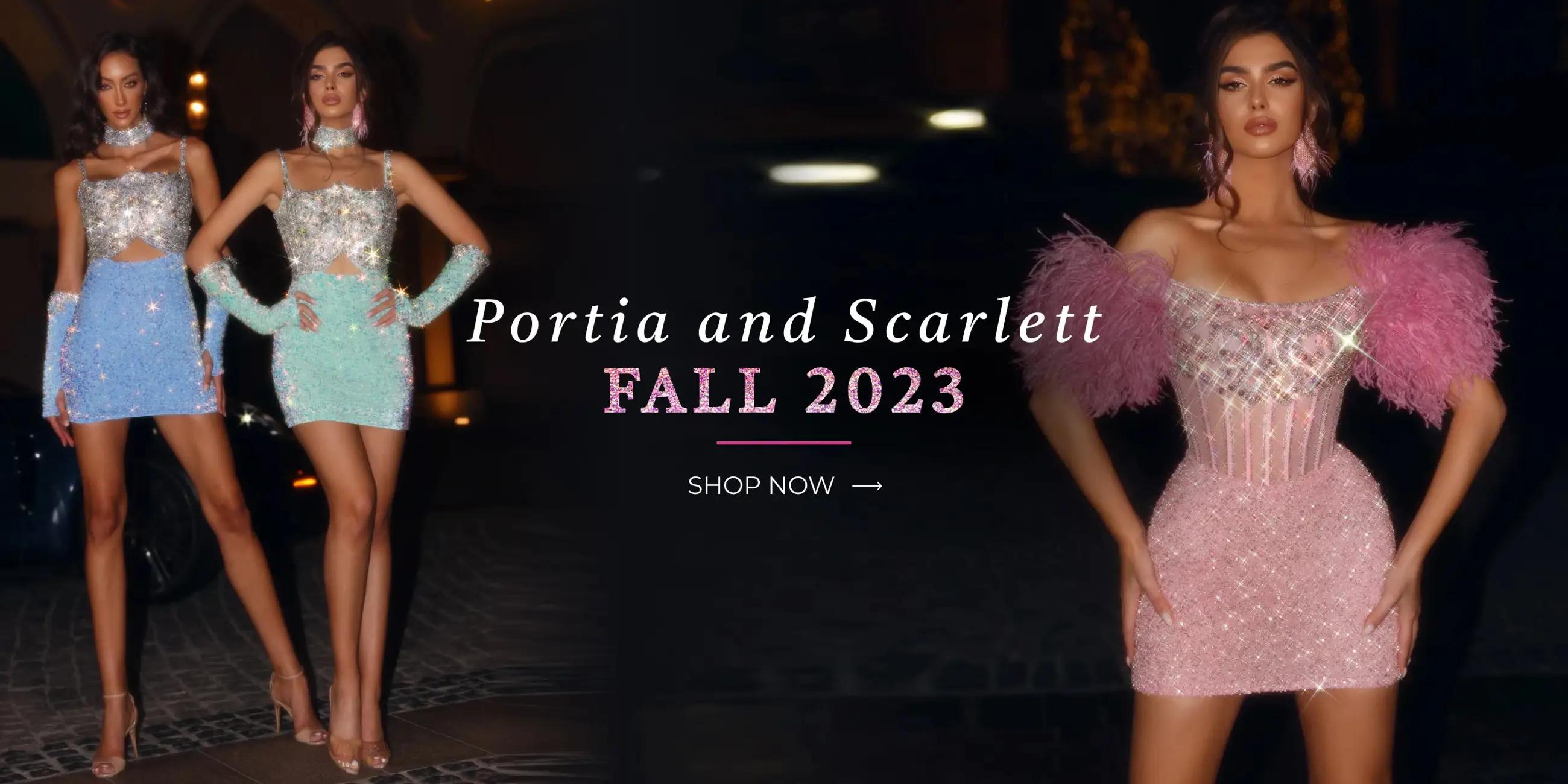 Portia and Scarlett Fall 2023 Banner for Desktop